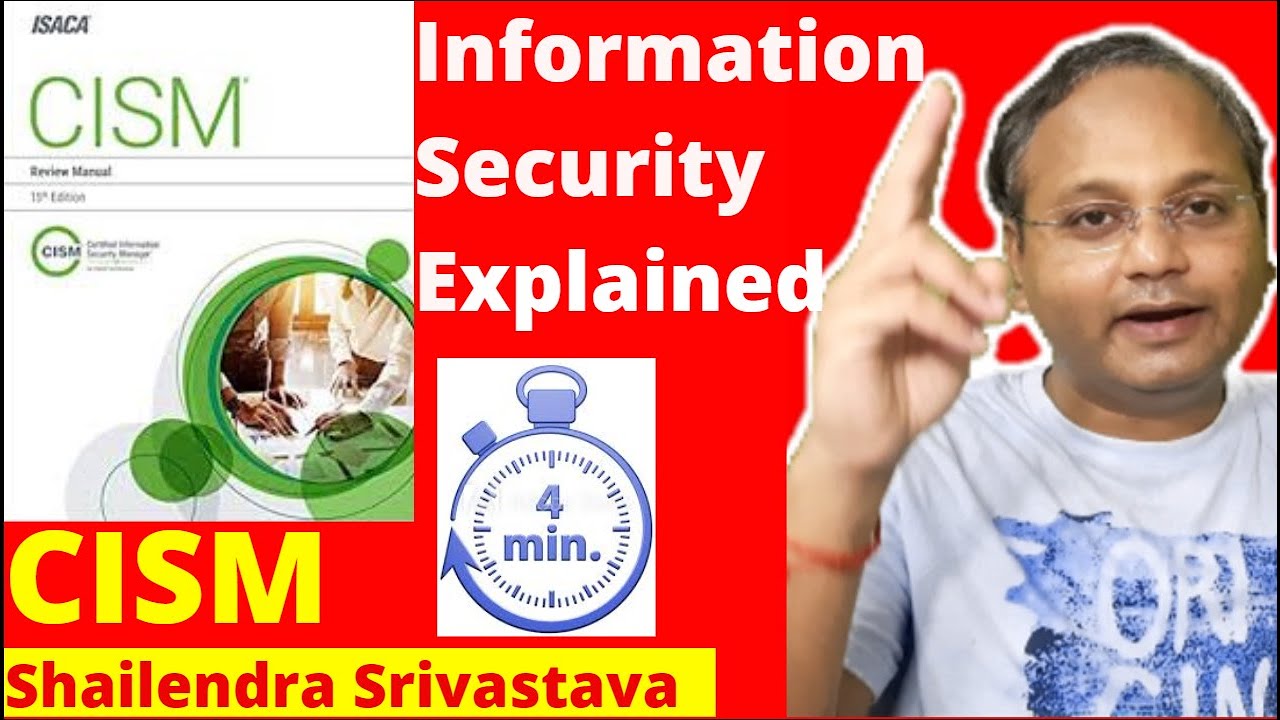 What is Information Security Explained in 4 MINUTES | CISM | Cyber Security | Shailendra Srivastava
