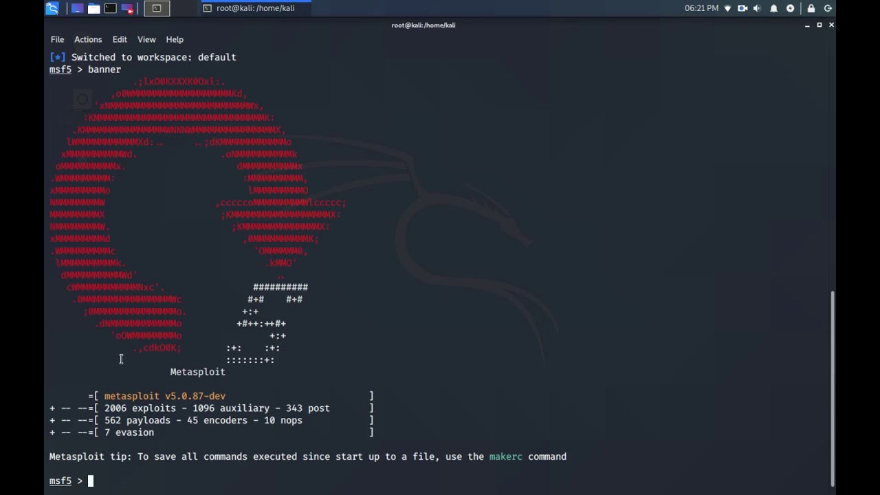 Set Up Metasploit Database in Kali on Raspberry Pi