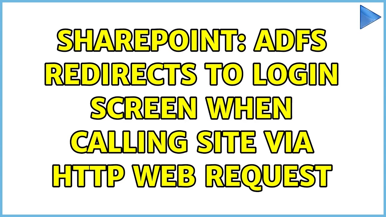 Sharepoint: ADFS redirects to login screen when calling site via http web request