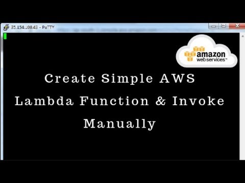 Create Simple AWS Lambda Function & Invoke Manually