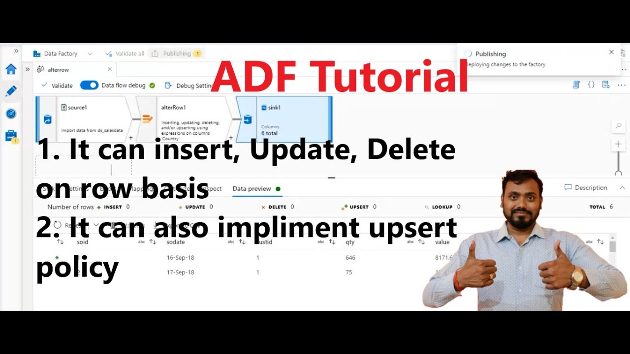alter row transformation in adf | alter row in azure data factory | adf tutorial part 64