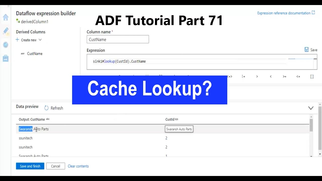 Cache lookup in adf | cache lookup in azure data factory | cache sink in adf | adf tutorial part 71