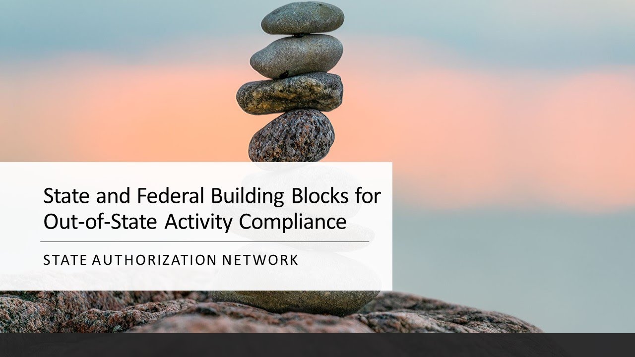 SAN & NC-SARA Series Part 1: State and Federal Building Blocks for Out-of-State Activity Compliance