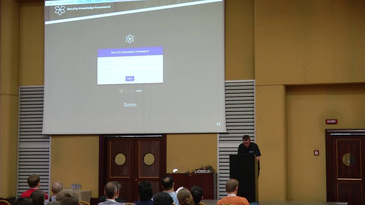 AppSecEU 16 – Glen ten Cate – OWASP Security Knowledge Framework –  Making the web secure by design