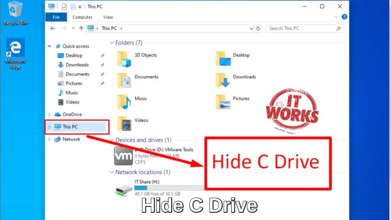 Hide C Drive Via GPO | Windows Server16/19 | Bangla With (100% Proved)