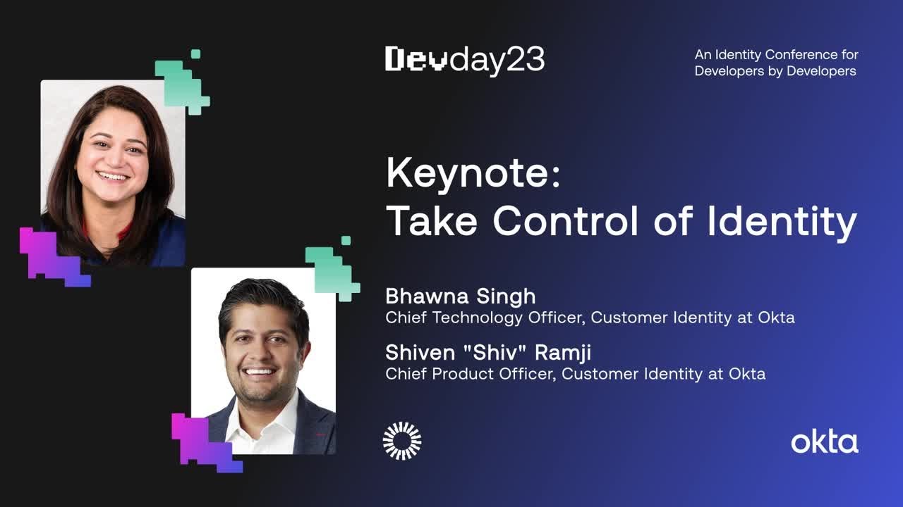 Keynote:  Take Control of Identity – Devday 2023