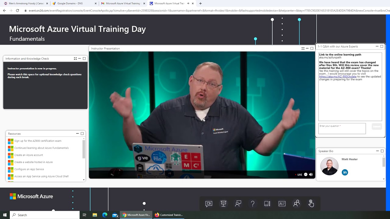 Free Learning Azure Fundamental Virtual Day Training 23rd November 2020