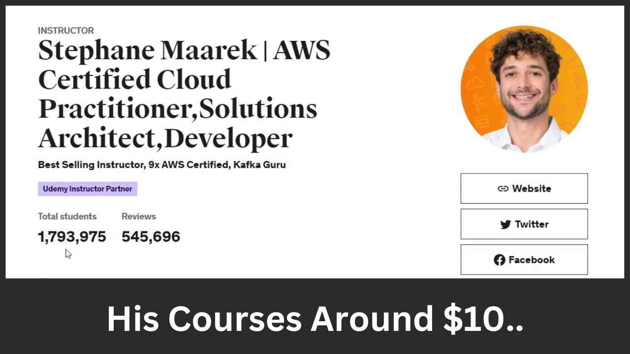 Stephane Maarek AWS Courses Udemy Exclusive Coupon Code 2023