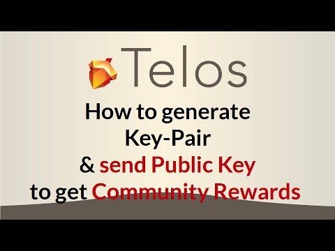 Telos Key-Pair generation for Community Rewards