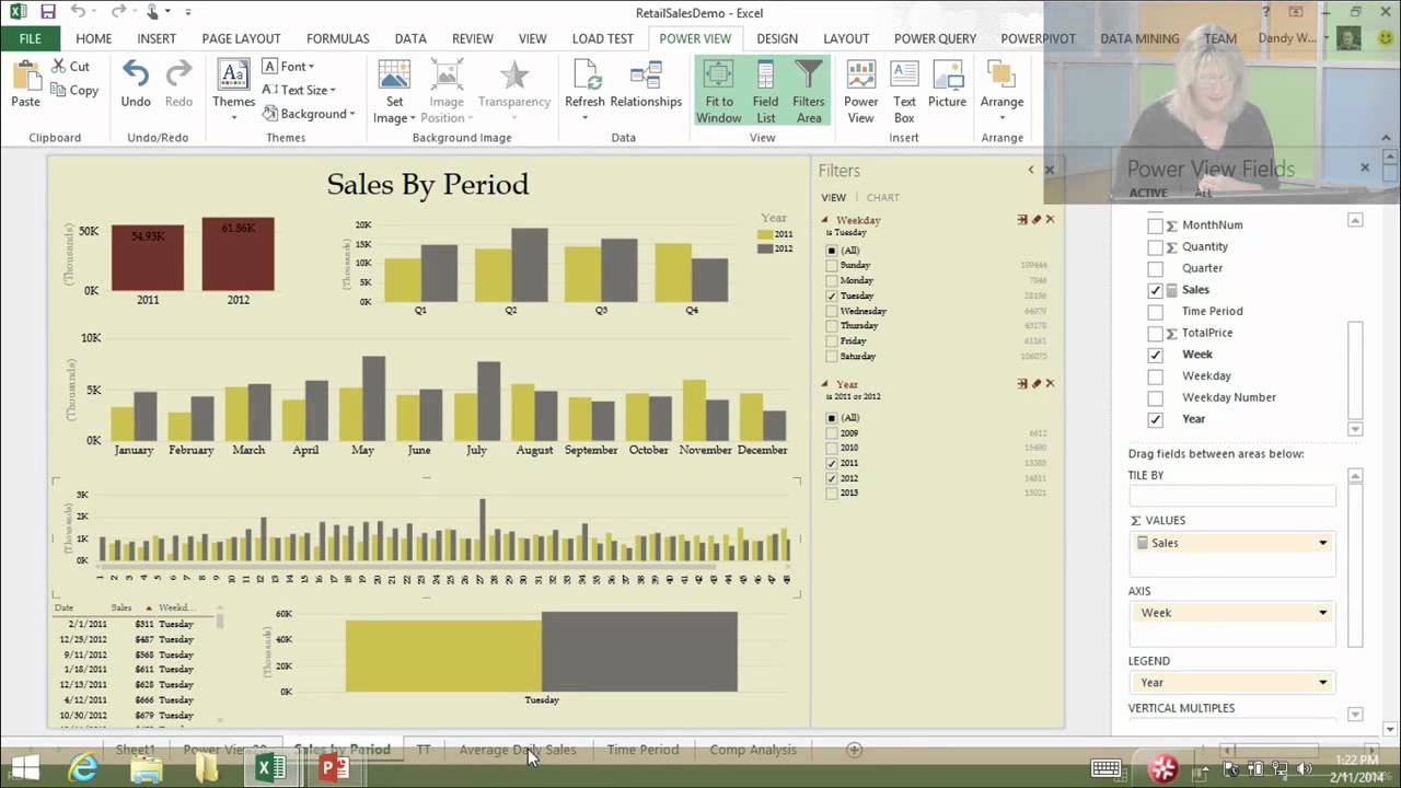 Faster Data Insights with Power BI, 04, Building Stellar Data Visualizations Using Power View