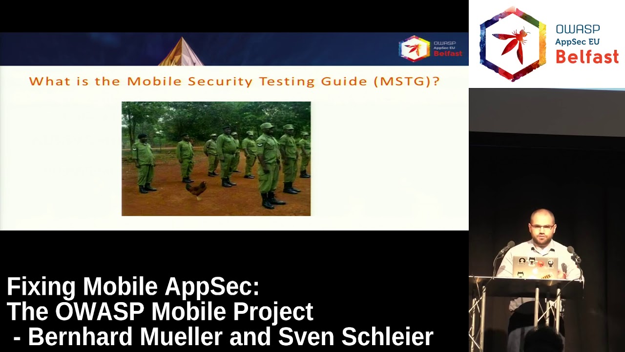 AppSec EU 2017 Fixing Mobile AppSec  The OWASP Mobile Project by Bernhard Mueller and Sven Schleier