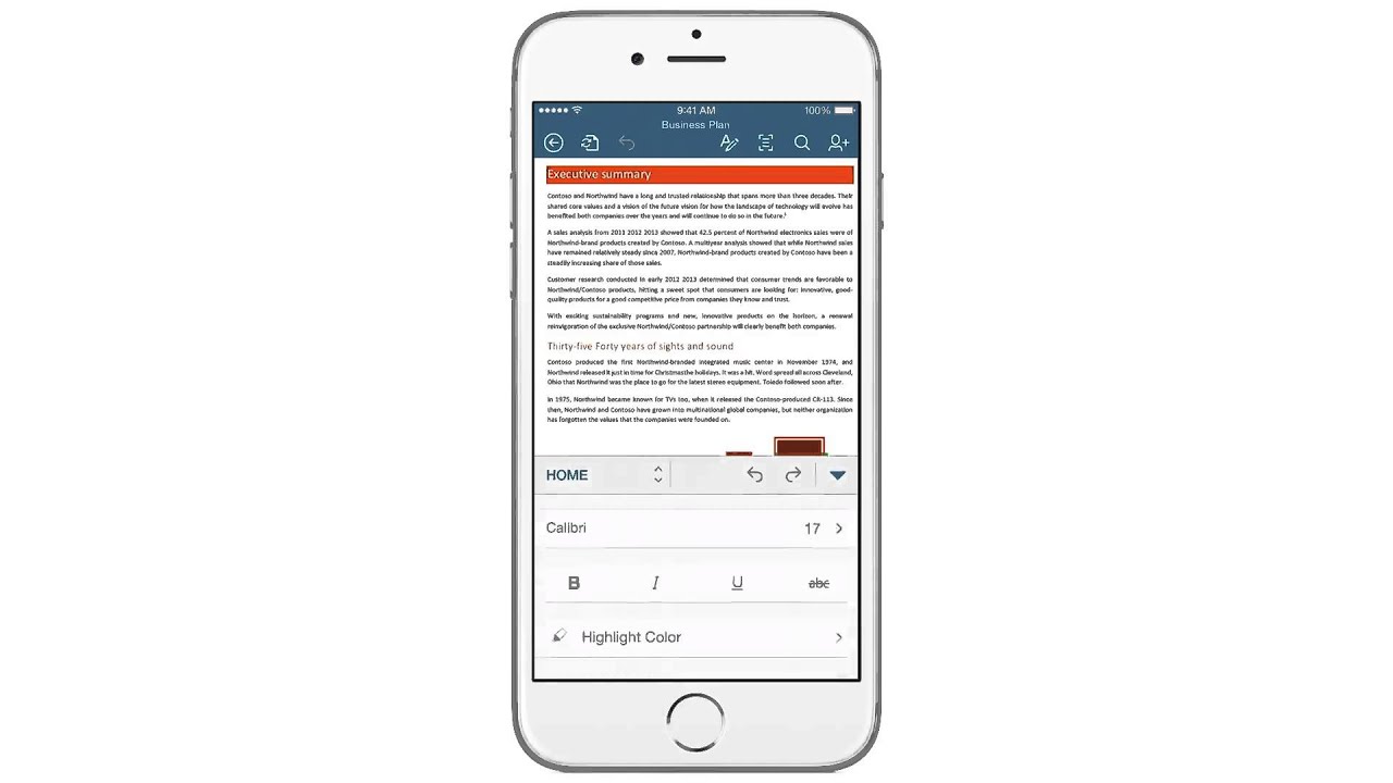 Word for iPhone – view, create and edit docs for free