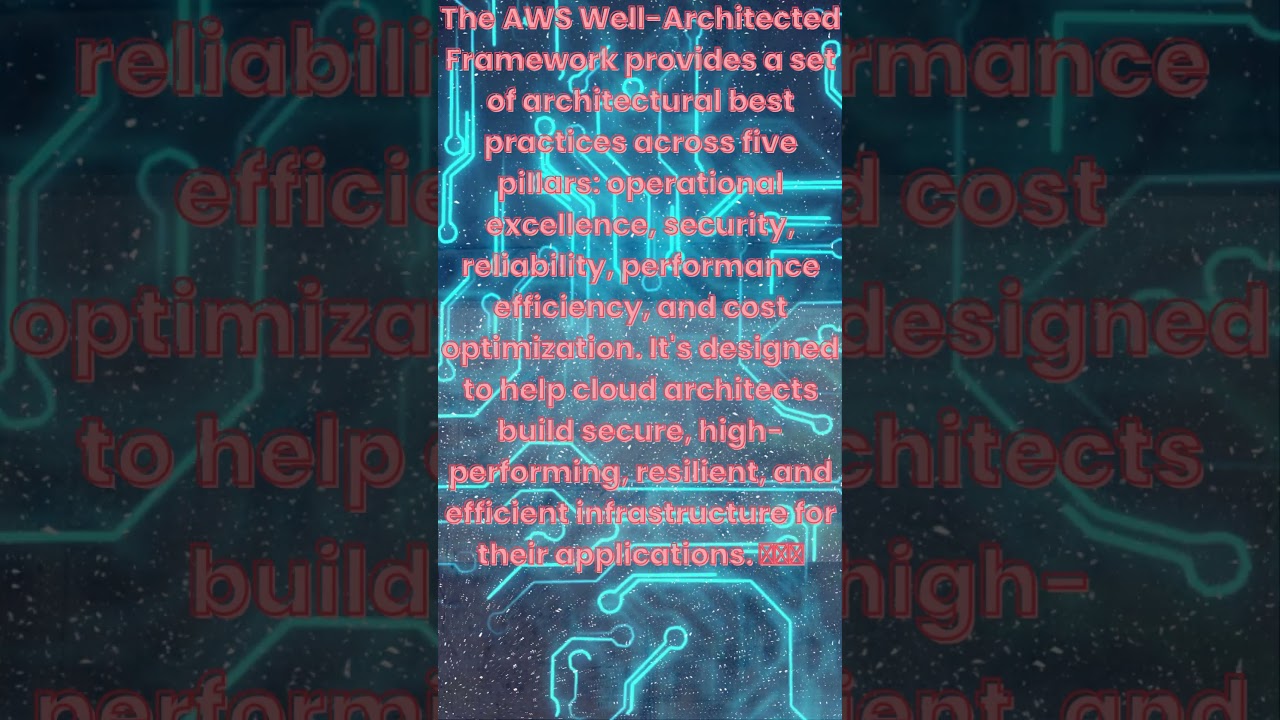 aws well architected framework