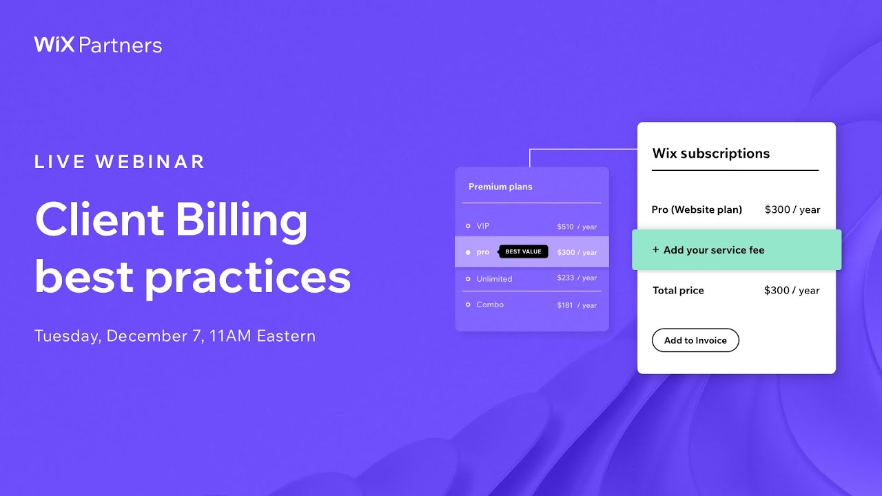 LIVE WEBINAR: Client billing best practices